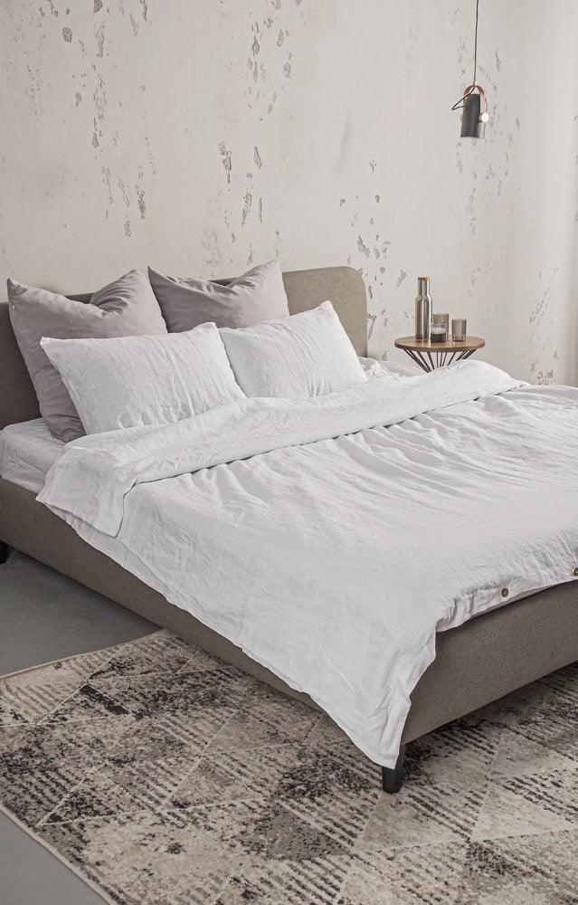 Handmade Organic Linen Duvet Cover: European Flax Bedding