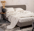 Pure Linen flat sheet: Organic flax bedding.