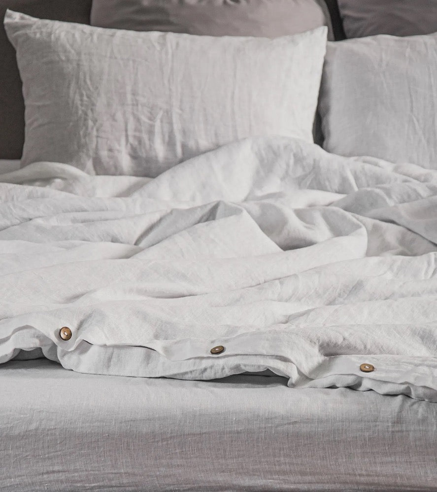 Handmade Organic Linen Duvet Cover: European Flax Bedding